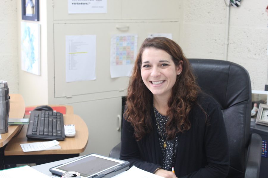New German teacher, Carol Hollen, prepares for the start of the new year.