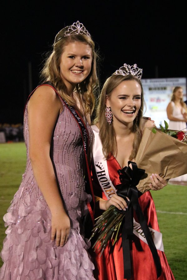 Miss Bishop Kenny crowns Dailey Jackson for Homecoming Queen.