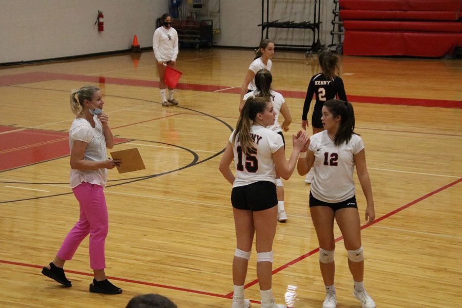 Junior Bailey Chin tags in senior Savannah Johnson.