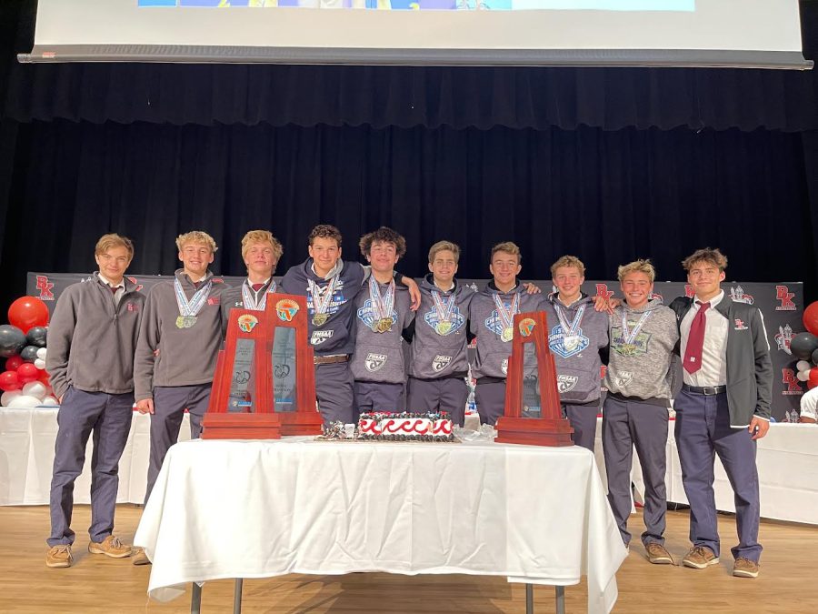 Boys Championship Team at the post-win celebratory lunch. 