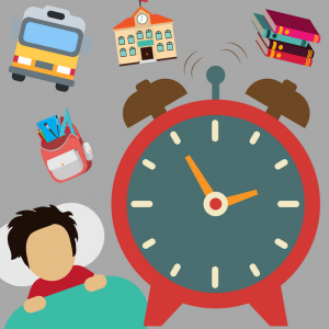 Sleeping earlier can help prevent being late to school. (Photo courtesy of Jacob Prisk)