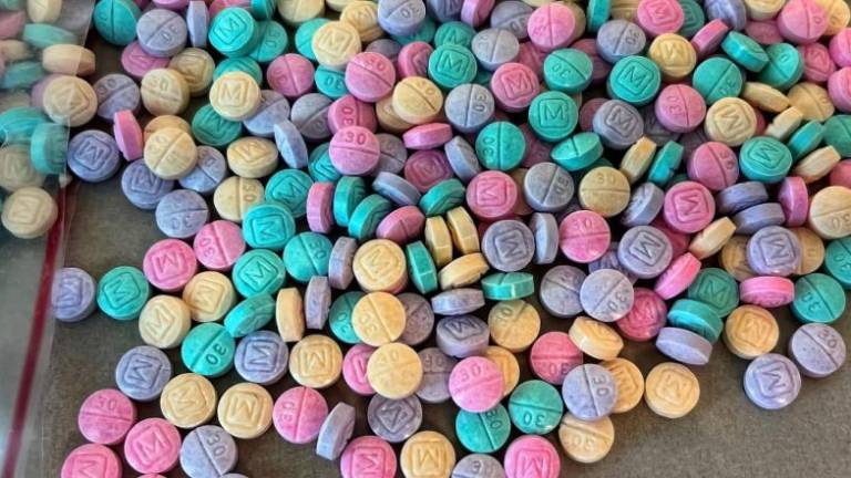 Rainbow fentanyl pills are being used to target children and teens. (Photo courtesy of CNN)
