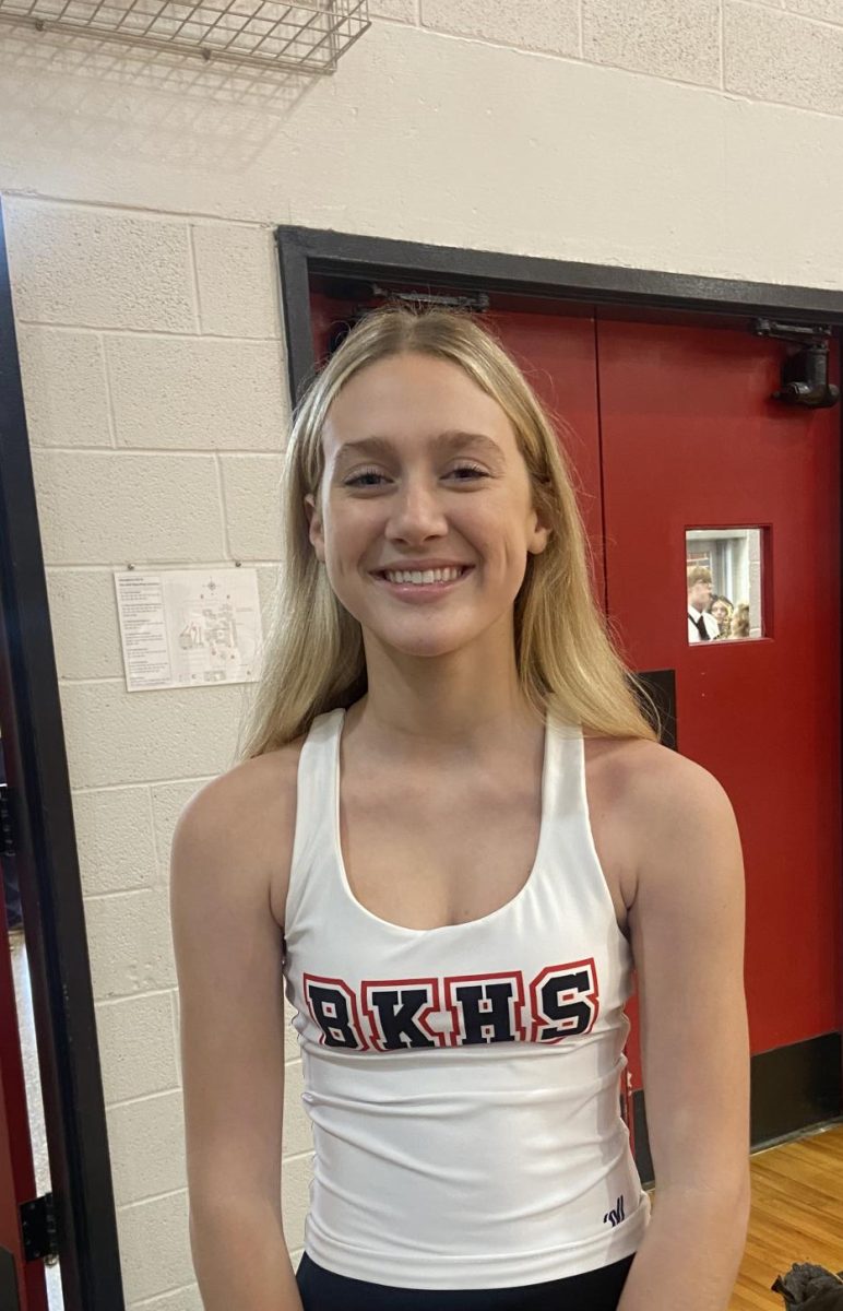 Junior, Natalie Boleky, is Co-captain of dance team