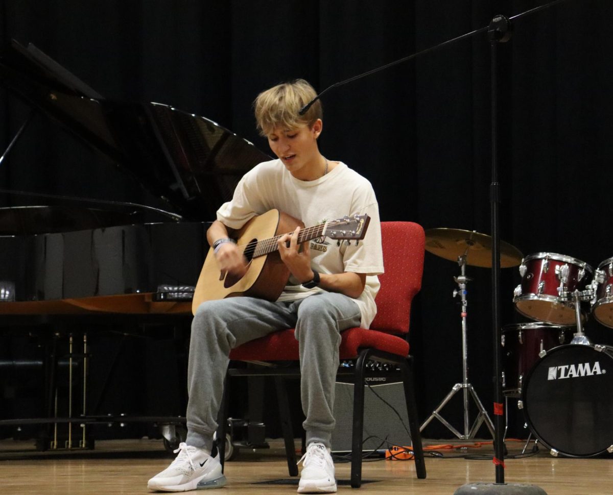 Junior Nick Martin makes a soulful performance with a song by “The Backseat Lovers”