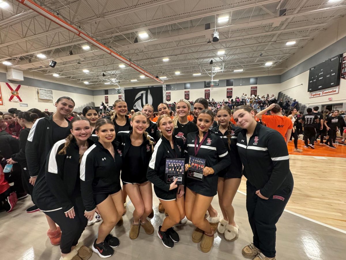 The Bishop Kenny Elite Dance Team after awards.