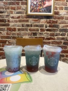 (Left to right) Summer Skies, Summer-Berry, Summer-Berry Lemonade