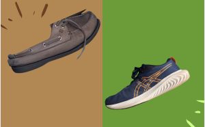 Leather shoes cannot support teenagers’ growing feet. (Photo courtesy: The Shield Staff).