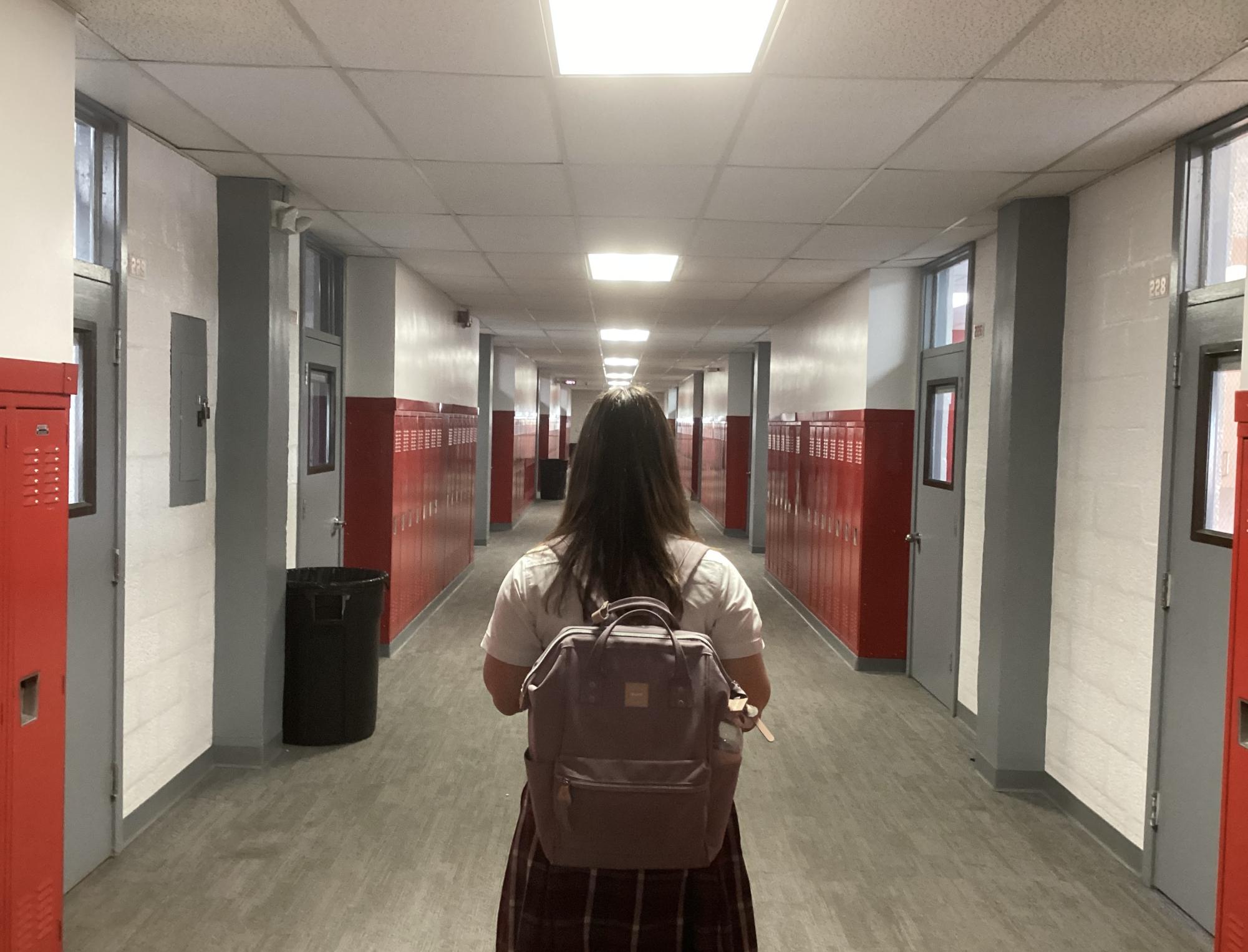 The 200 building houses a variety of classes including languages and practical arts.