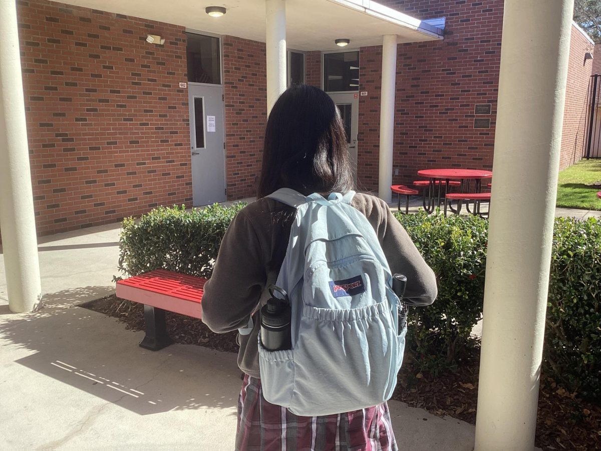 AP students have classes like AP Chem and AP Lang in the 600 building.