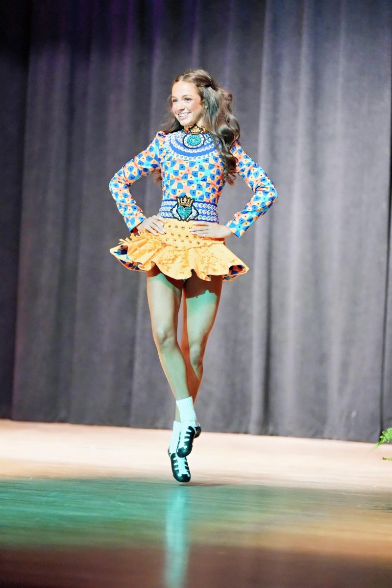 As special entertainment, Miss BK 2026 Sheridan Delegal performs Irish dancing. 